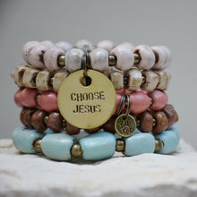Load image into Gallery viewer, Lavender | Bel Koz Square Clay Bead Bracelet