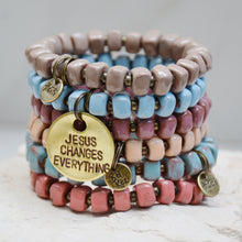 Load image into Gallery viewer, Burnt Orange | Bel Koz Square Clay Bead Bracelet
