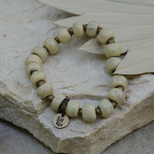 Load image into Gallery viewer, Cream | Bel Koz Round Clay Bead Bracelet