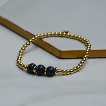 Load image into Gallery viewer, Grotto 3 Bead Dainty Gold Accent