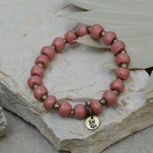 Load image into Gallery viewer, Salmon | Bel Koz Round Clay Bead Bracelet
