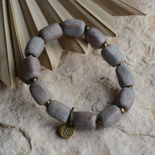 Load image into Gallery viewer, Speckled Grey | Bel Koz Chunky Clay Bead Bracelet