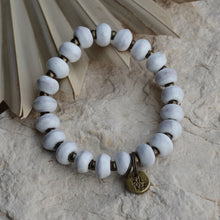 Load image into Gallery viewer, White | Bel Koz Rondelle Clay Bead Bracelet