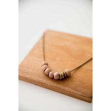 Load image into Gallery viewer, Bel Koz Simple Bead Clay Necklace - MATTE BLUSH - Link in description to purchase at Betsey's