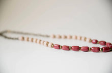 Load image into Gallery viewer, Bel Koz Long Mixed Single Strand - BURGUNDY - Link in description to purchase at Betsey's