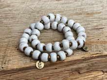 Load image into Gallery viewer, White | Bel Koz Round Clay Bead Bracelet