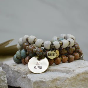 Stone | Bel Koz Round Clay Bead Bracelet