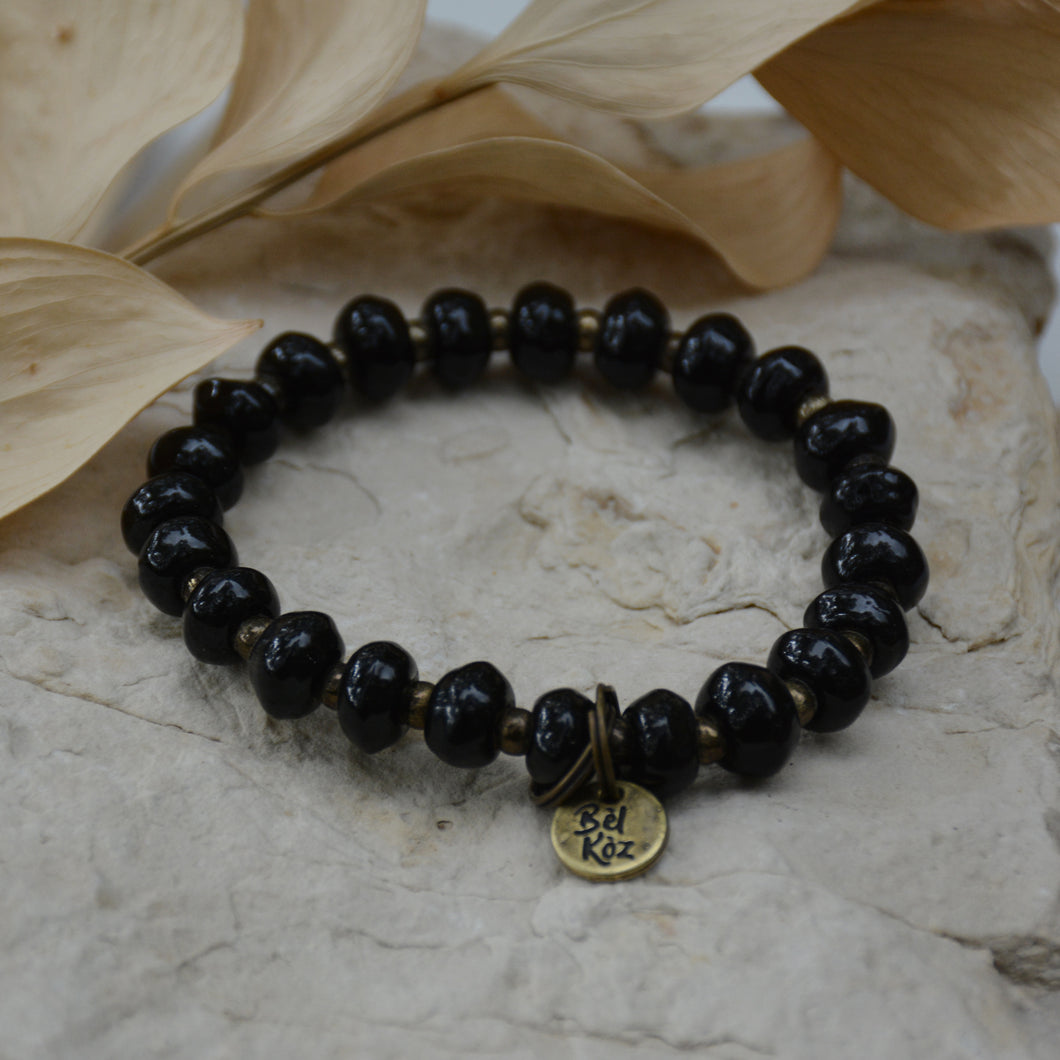 Blackout | Bel Koz Rondelle Clay Bead Bracelet