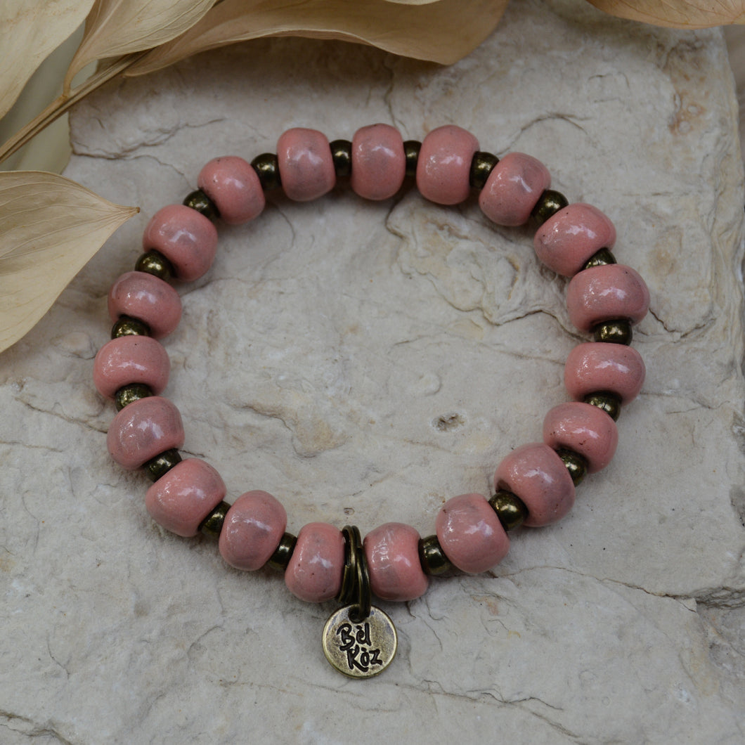 Bubble Gum | Bel Koz Round Clay Bead Bracelet