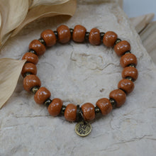 Load image into Gallery viewer, Burnt Orange | Bel Koz Round Clay Bead Bracelet
