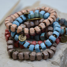 Load image into Gallery viewer, Maui | Bel Koz Square Clay Bead Bracelet
