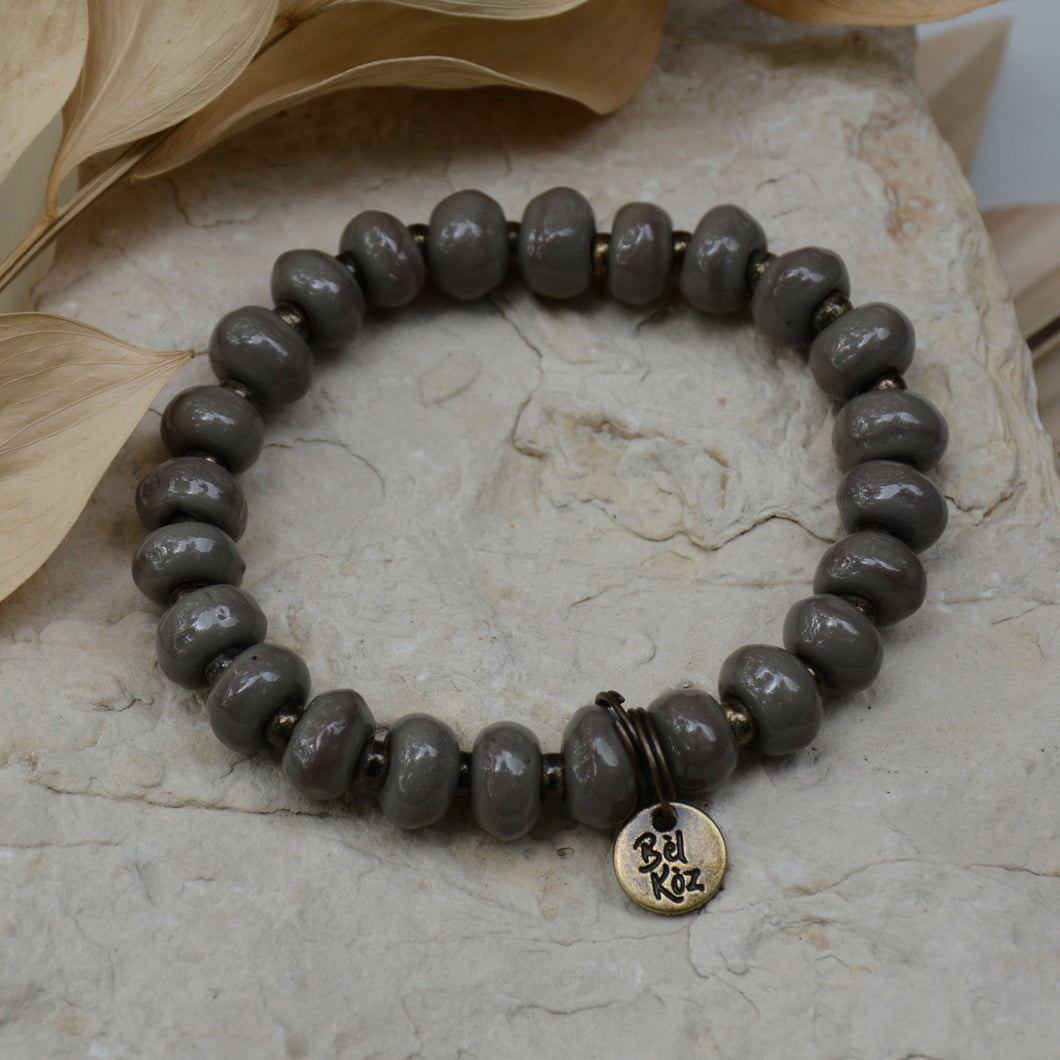 Storm | Bel Koz Rondelle Clay Bead Bracelet