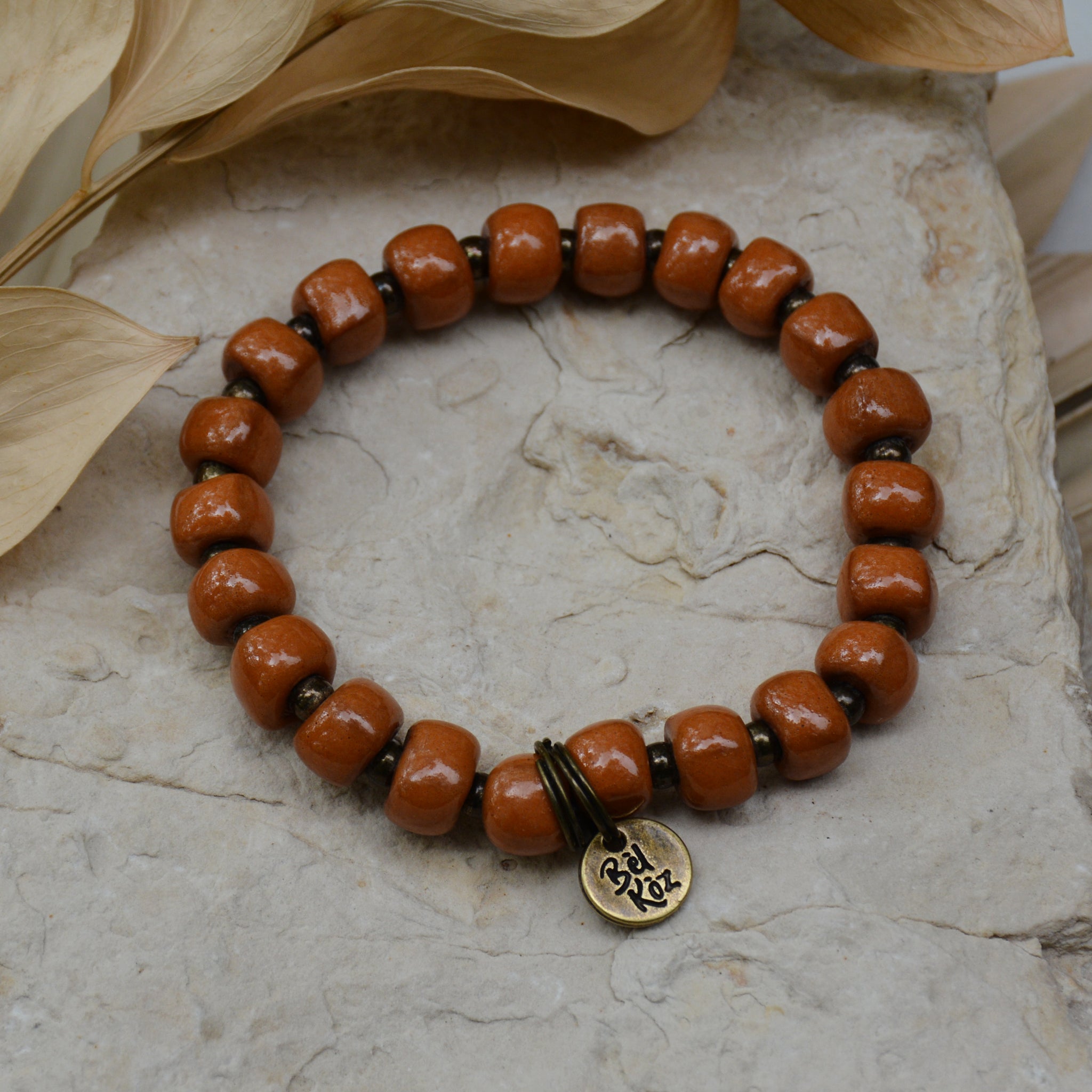 Bel Koz Haiti Bracelet - BURNT ORANGE SQUARE – Bèl Kòz Haiti Bel Koz Haiti Bracelet - BURNT ORANGE SQUARE – Bèl Kòz Haiti