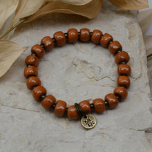 Load image into Gallery viewer, Burnt Orange | Bel Koz Square Clay Bead Bracelet
