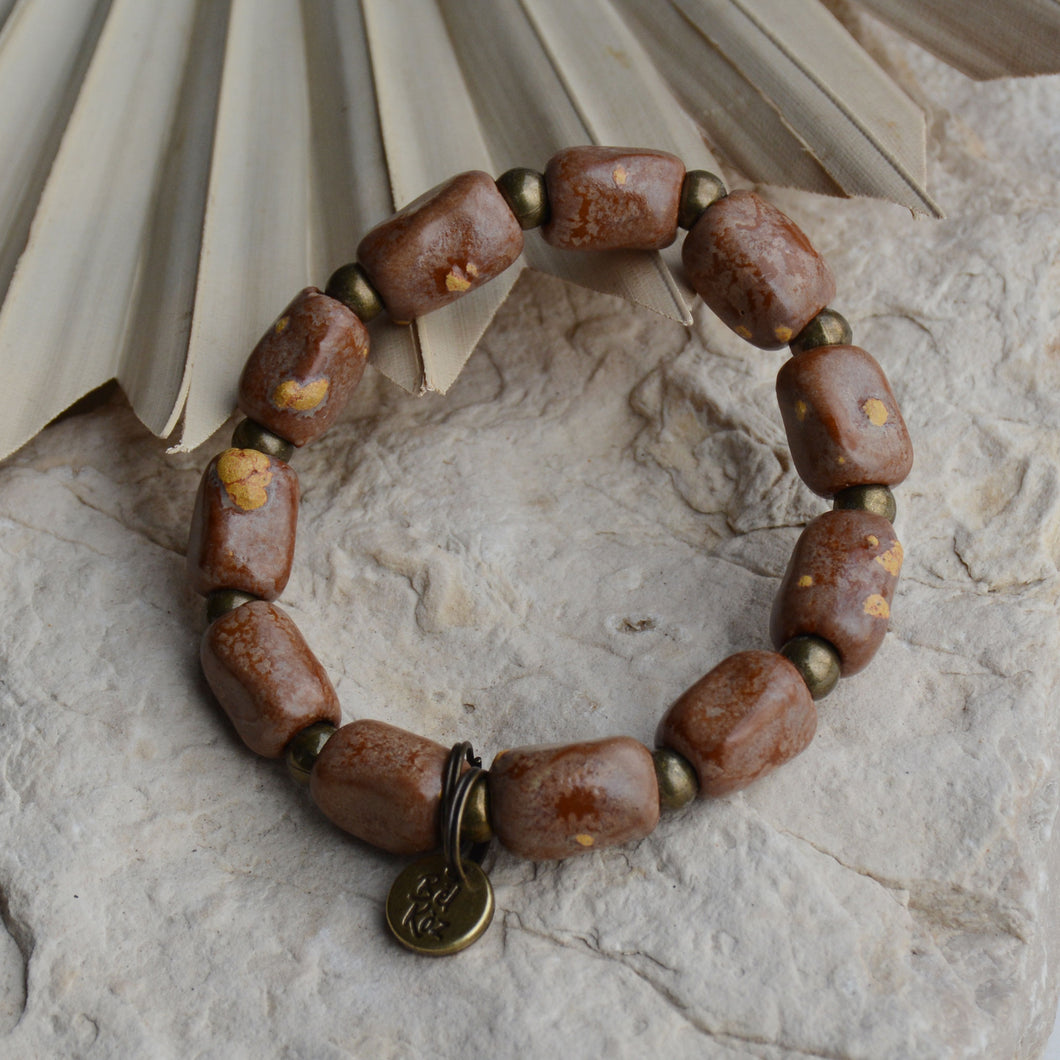 Embers | Bel Koz Chunky Clay Bead Bracelet