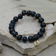 Load image into Gallery viewer, French Navy | Bel Koz Round Clay Bead Bracelet
