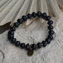 Load image into Gallery viewer, French Navy | Bel Koz Rondelle Clay Bead Bracelet
