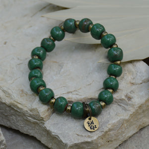 Green | Bel Koz Round Clay Bead Bracelet