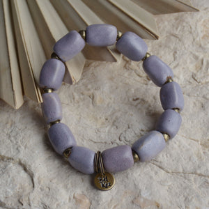 Lavender | Bel Koz Chunky Clay Bead Bracelet