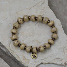 Load image into Gallery viewer, Distressed Linen | Bel Koz Round Clay Bead Bracelet
