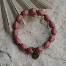 Load image into Gallery viewer, Mauve | Bel Koz Oval Clay Bead Bracelet
