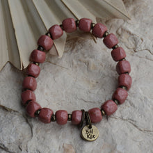 Load image into Gallery viewer, Mauve | Bel Koz Square Clay Bead Bracelet
