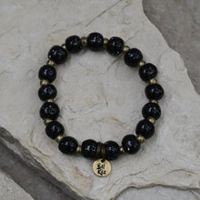 Load image into Gallery viewer, Midnight | Bel Koz Round Clay Bead Bracelet
