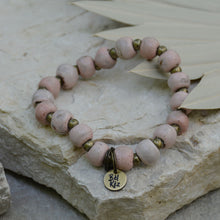 Load image into Gallery viewer, Pale Pink | Bel Koz Round Clay Bead Bracelet
