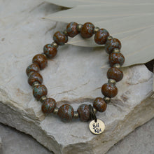 Load image into Gallery viewer, Sea Green | Bel Koz Round Clay Bead Bracelet
