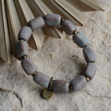 Load image into Gallery viewer, Speckled Grey | Bel Koz Chunky Clay Bead Bracelet
