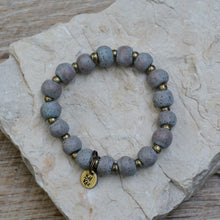 Load image into Gallery viewer, Speckled Grey | Bel Koz Round Clay Bead Bracelet
