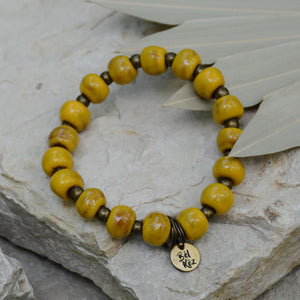 Sunshine | Bel Koz Round Clay Bead Bracelet