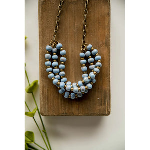 Bel Koz Triple Twist Clay Necklace - SERENITY - Link in description to purchase at Betsey's