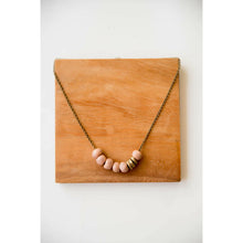 Load image into Gallery viewer, Bel Koz Simple Bead Clay Necklace - MATTE BLUSH - Link in description to purchase at Betsey&#39;s
