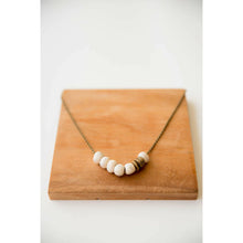 Load image into Gallery viewer, Bel Koz Simple Bead Clay Necklace - IVORY - Link in description to purchase at Betsey&#39;s
