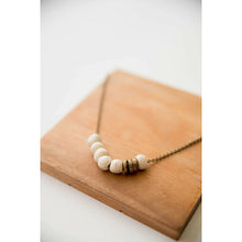 Load image into Gallery viewer, Bel Koz Simple Bead Clay Necklace - IVORY - Link in description to purchase at Betsey&#39;s

