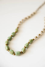 Load image into Gallery viewer, Bel Koz Long Mixed Single Strand - SEAGREEN - Link in description to purchase at Betsey&#39;s
