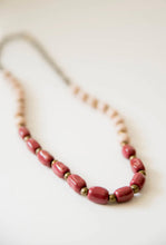 Load image into Gallery viewer, Bel Koz Long Mixed Single Strand - BURGUNDY - Link in description to purchase at Betsey&#39;s
