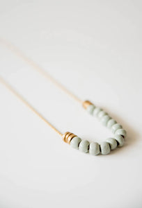Bel Koz Single Strand Flat Bead Necklace - MINTED - Link in description to purchase at Betsey's